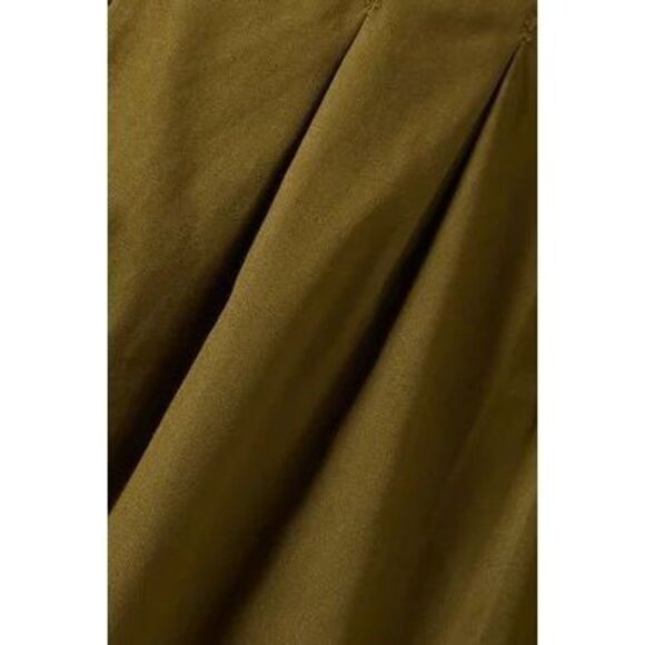 NWT ANDREA IYAMAH Nia Culotte Jumpsuit 100% Cotton Olive Green Size Small - Picture 5 of 5